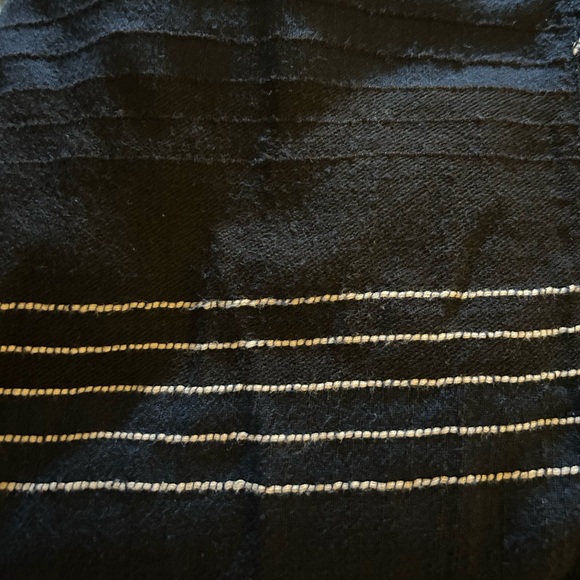 Ace & Jig Cotton Blend Tunic style mini dress Blue and Black Stripe - Picture 6 of 8